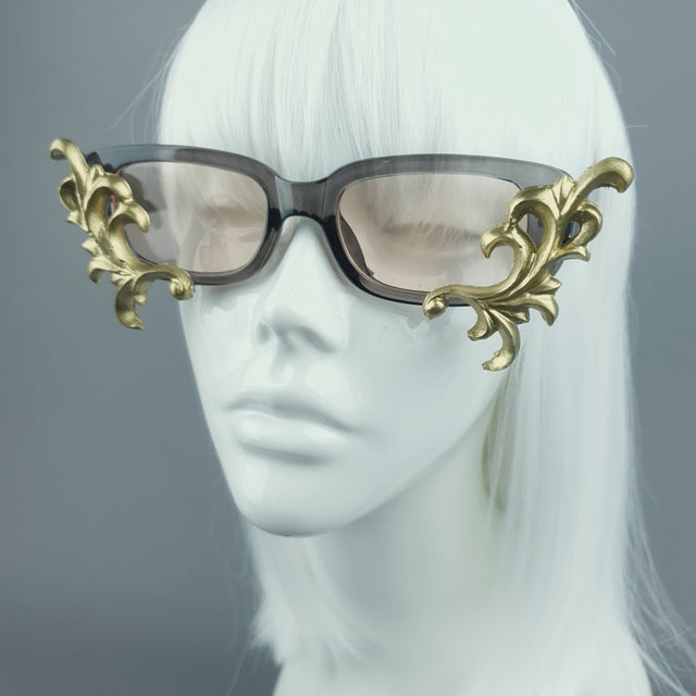 SAMPLE! Gold Filigree Sunglasses