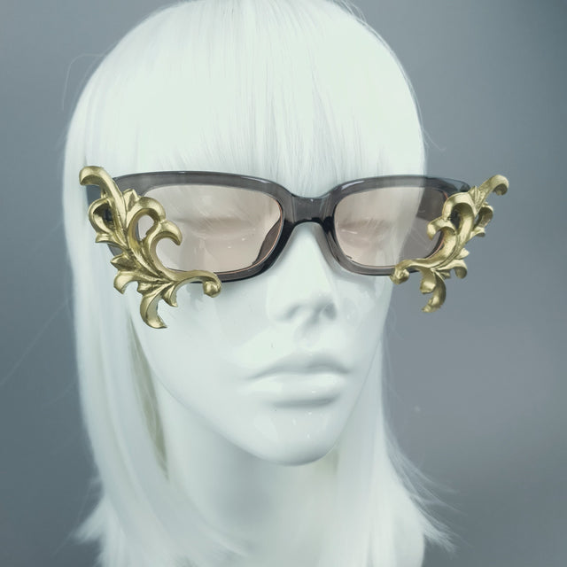 SAMPLE! Gold Filigree Sunglasses