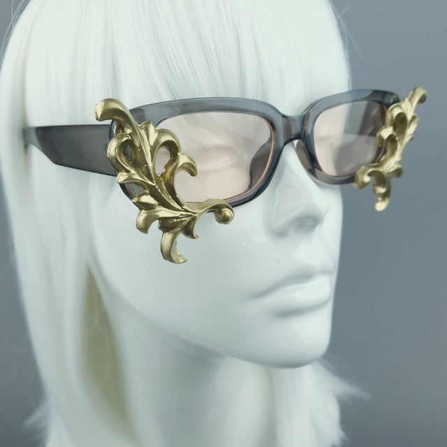 SAMPLE! Gold Filigree Sunglasses