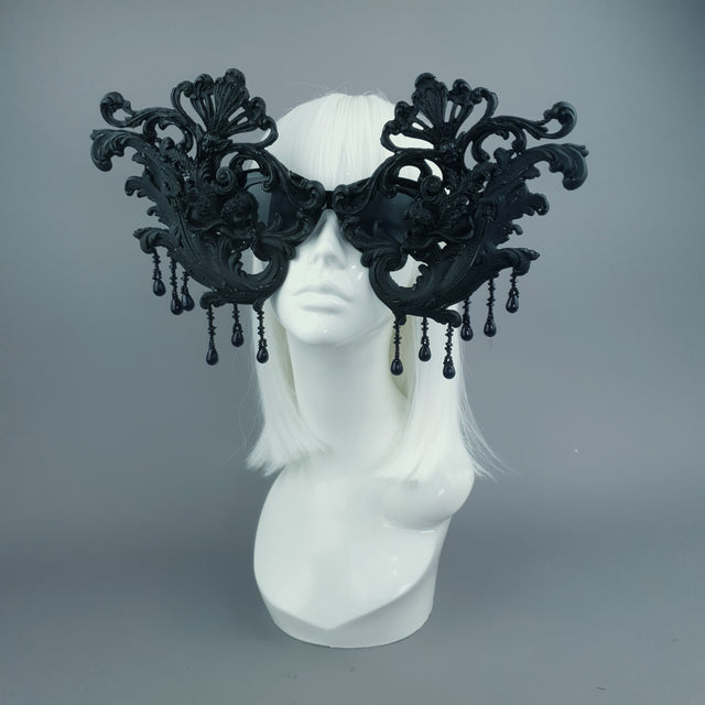 "Cinzia" OTT Black Filigree & Cherub Sunglasses