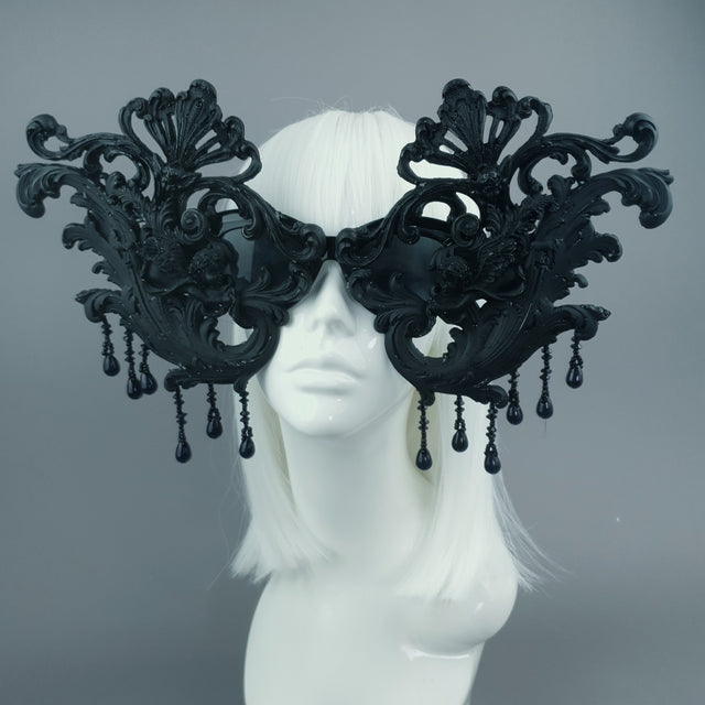 "Cinzia" OTT Black Filigree & Cherub Sunglasses