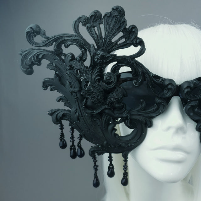 "Cinzia" OTT Black Filigree & Cherub Sunglasses