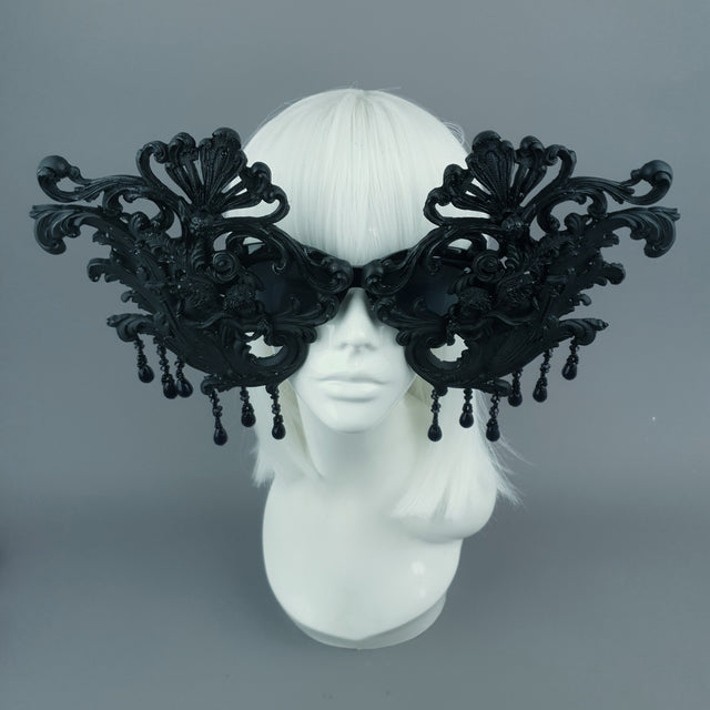 "Cinzia" OTT Black Filigree & Cherub Sunglasses