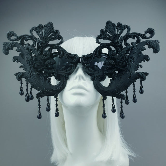 "Cinzia" OTT Black Filigree & Cherub Sunglasses