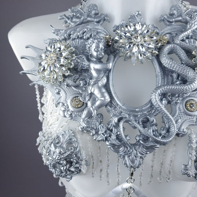 "Goya" Silver Harness Body Jewellery & Pasties.
