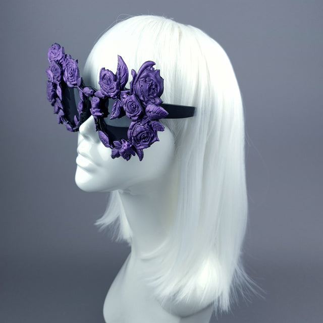 "Amour Sombre" Purple Roses Sunglasses