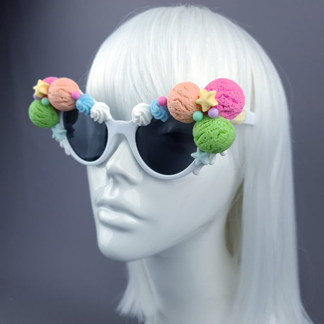 "Frosset" Colourful Ice-cream Candy Sweet Sunglasses