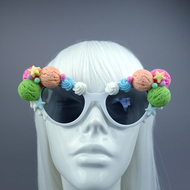 "Frosset" Colourful Ice-cream Candy Sweet Sunglasses