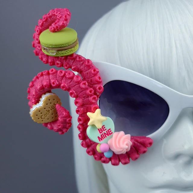 "Sugarie" Dark Pink Tentacle Candy Sweets Sunglasses