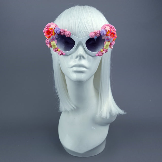 "Kuku" Pink Candy Sweets Sunglasses