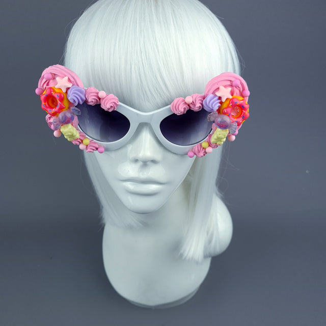 "Kuku" Pink Candy Sweets Sunglasses