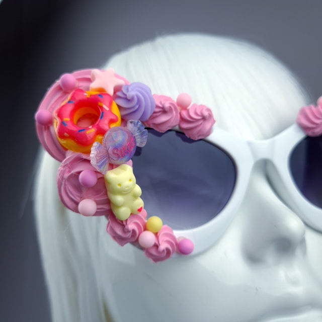 "Kuku" Pink Candy Sweets Sunglasses