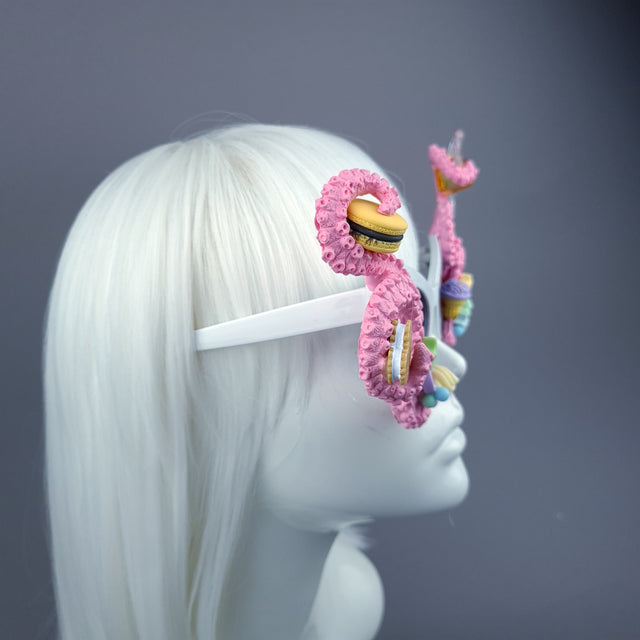 "Sugarie" Pastel Pink Tentacle Candy Sweets Sunglasses