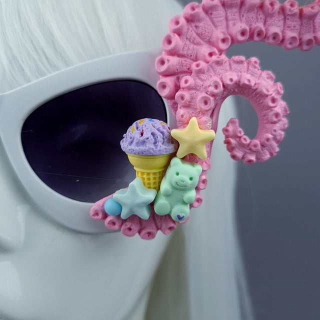 "Sugarie" Pastel Pink Tentacle Candy Sweets Sunglasses