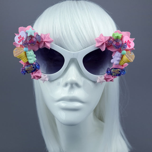 "Kuku" Pink Frosting Candy Sweets Sunglasses