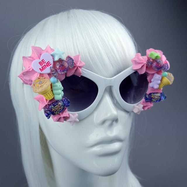 "Kuku" Pink Frosting Candy Sweets Sunglasses