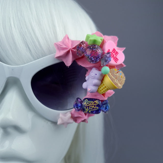"Kuku" Pink Frosting Candy Sweets Sunglasses