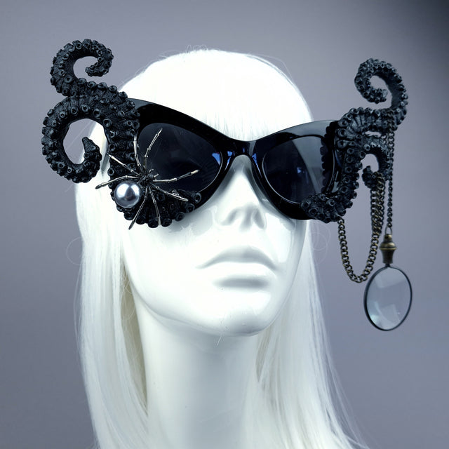 "Kreep" Black Tentacle Spider & Monacle Sunglasses