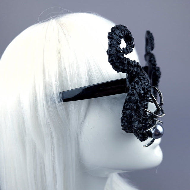 "Kreep" Black Tentacle Spider & Monacle Sunglasses