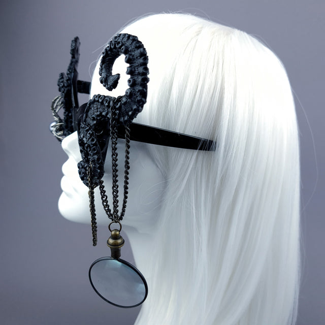 "Kreep" Black Tentacle Spider & Monacle Sunglasses