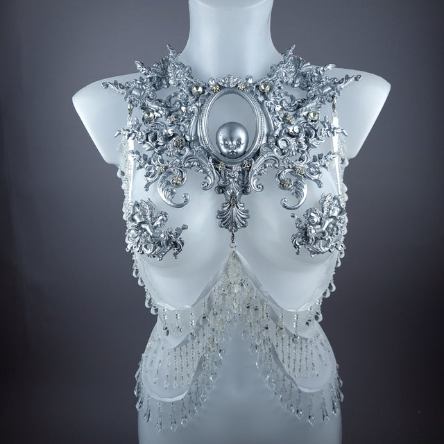 "Ningyō" Silver Dollface Filigree Harness Body Jewellery & Pasties