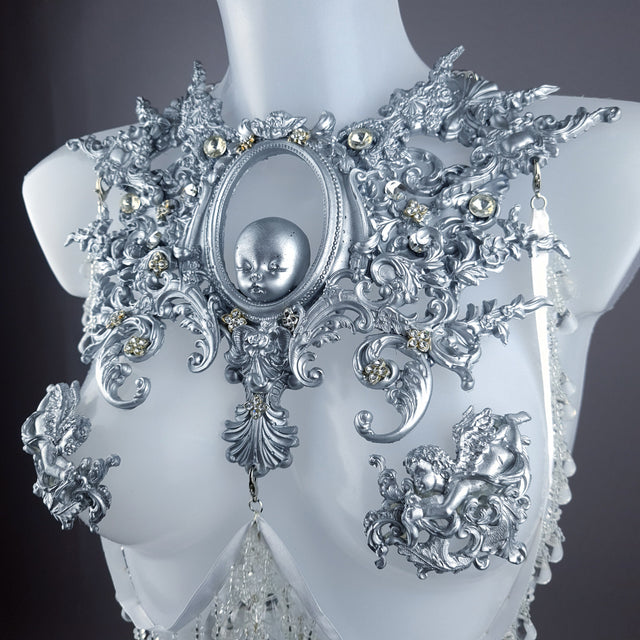 "Ningyō" Silver Dollface Filigree Harness Body Jewellery & Pasties