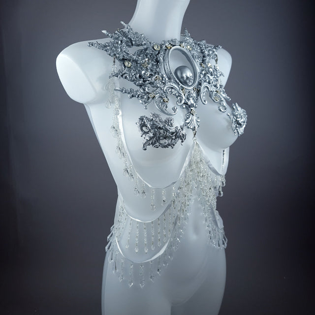 "Ningyō" Silver Dollface Filigree Harness Body Jewellery & Pasties