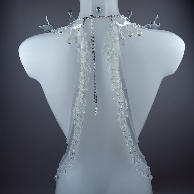 "Aquata: Silver Mermaid Filigree Harness Body Jewellery & Pasties
