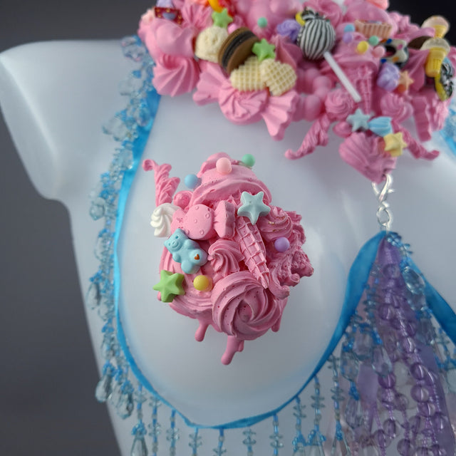"Tootsie" Pink Cake Harness Body Jewellery & Pasties