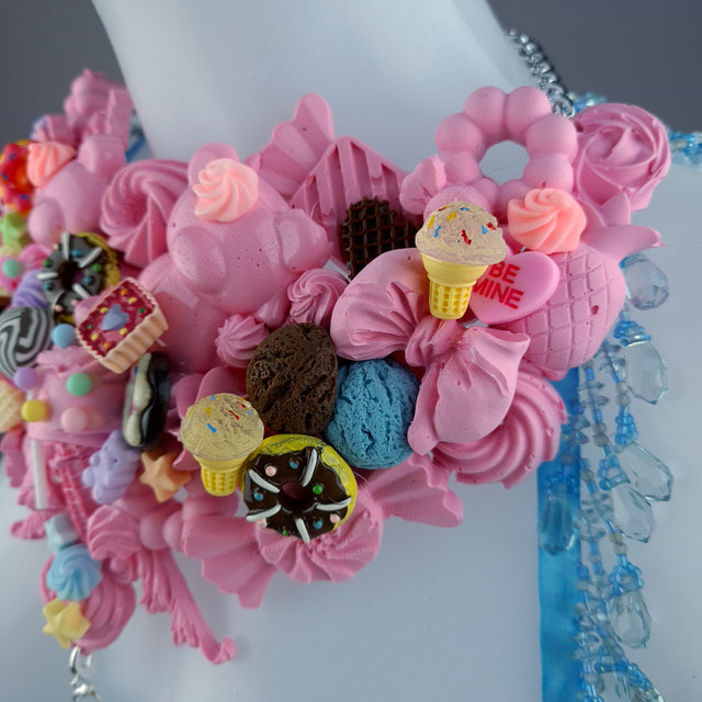 "Tootsie" Pink Cake Harness Body Jewellery & Pasties