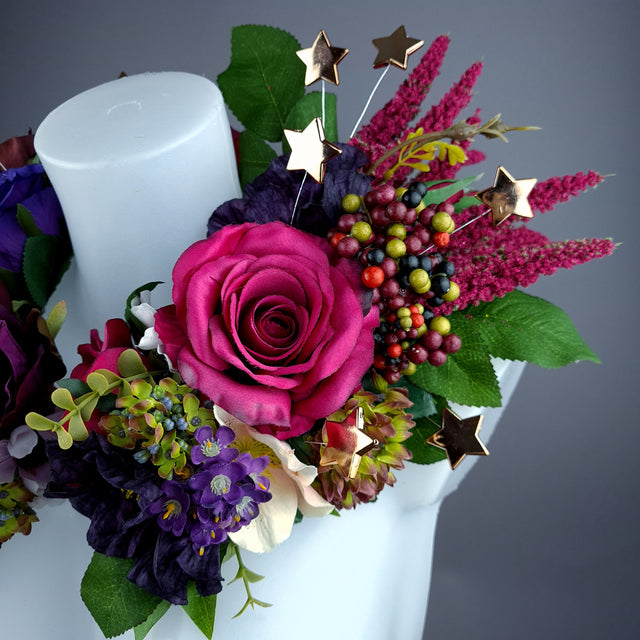 "Noelle" Angel Wing, Star, Flower Shoulder/Neckpiece