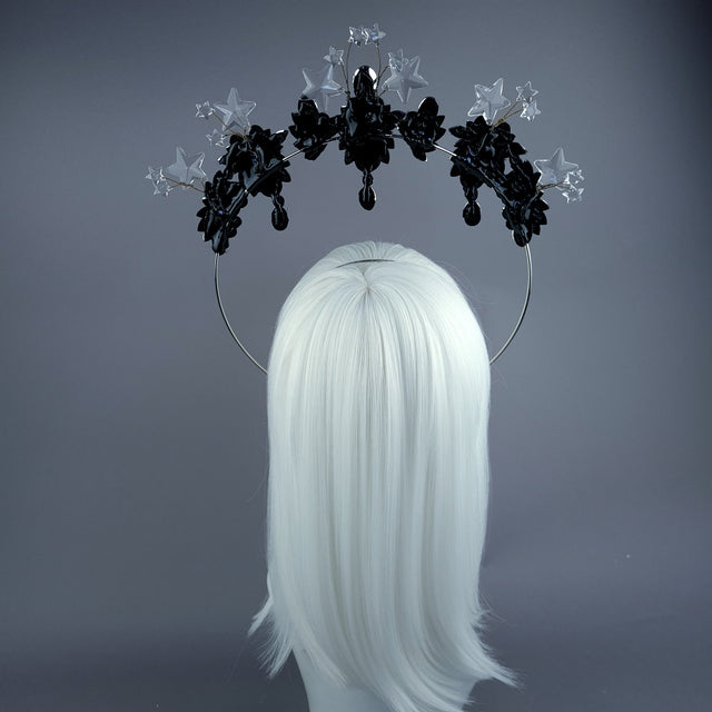 "Lucien" Silver/Clear Diamante & Star Jewel Halo