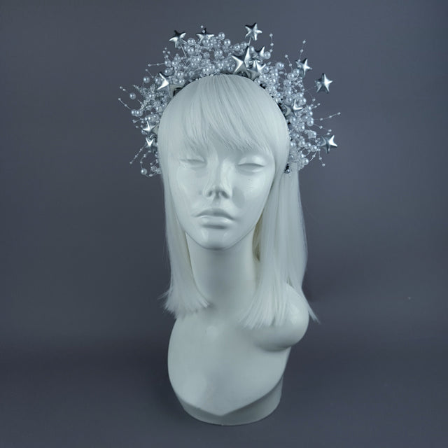 "Eira" Pearl Bead & Star Halo