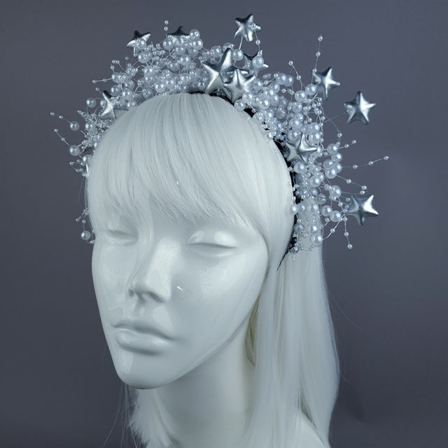 "Eira" Pearl Bead & Star Halo