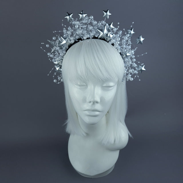 "Eira" Pearl Bead & Star Halo