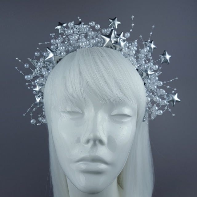 "Eira" Pearl Bead & Star Halo