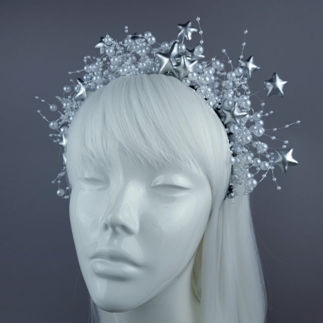 "Eira" Pearl Bead & Star Halo