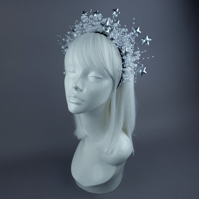 "Eira" Pearl Bead & Star Halo