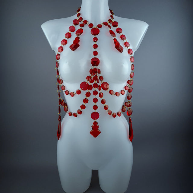 "Kimaris" Red Jewel Harness