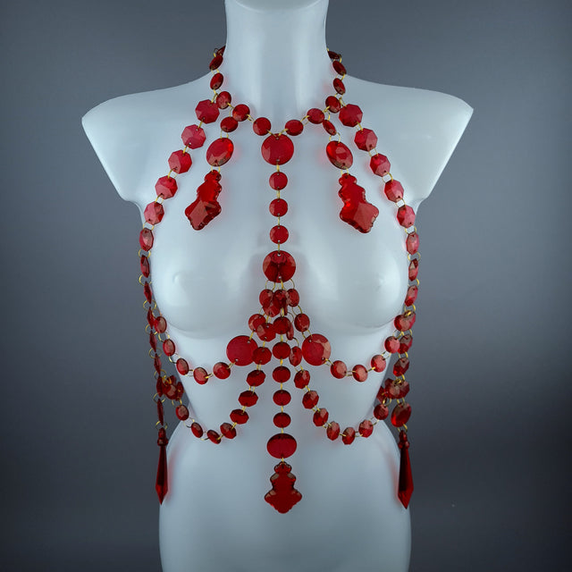 "Kimaris" Red Jewel Harness