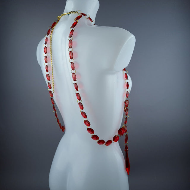 "Kimaris" Red Jewel Harness