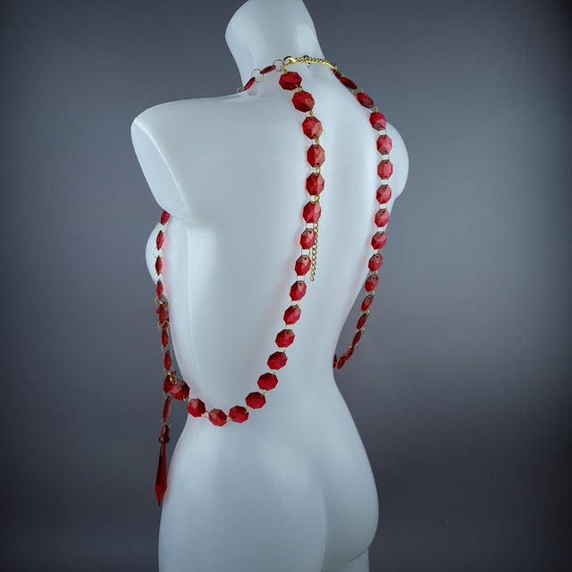 "Kimaris" Red Jewel Harness