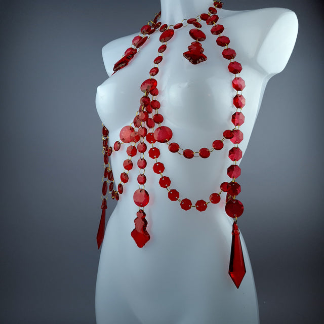 "Kimaris" Red Jewel Harness