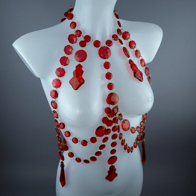"Kimaris" Red Jewel Harness