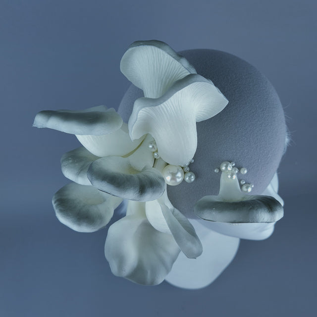 "Fungi" Grey Oyster Mushroom & Pearl Vegetable Food Hat