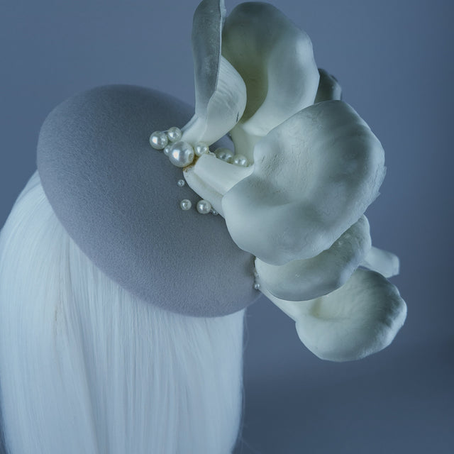 "Fungi" Grey Oyster Mushroom & Pearl Vegetable Food Hat