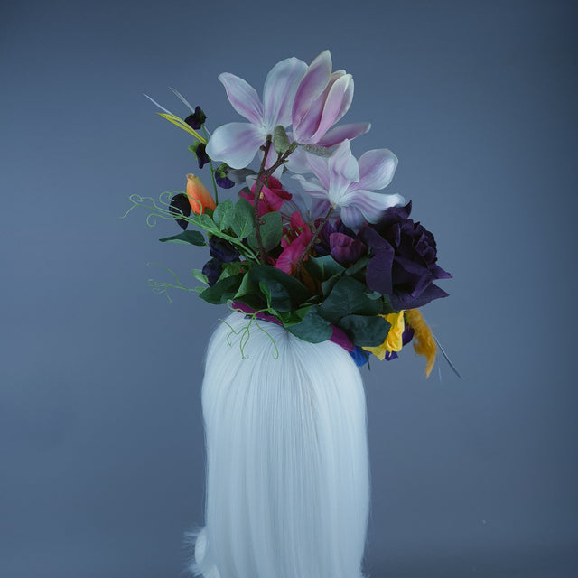 "Ensoleillé" Colourful Flower Floral Fascinator Hat Headdress