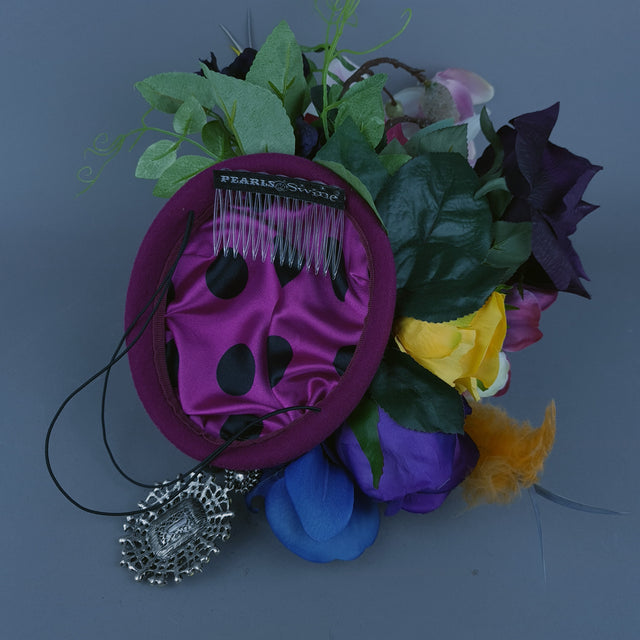 "Ensoleillé" Colourful Flower Floral Fascinator Hat Headdress