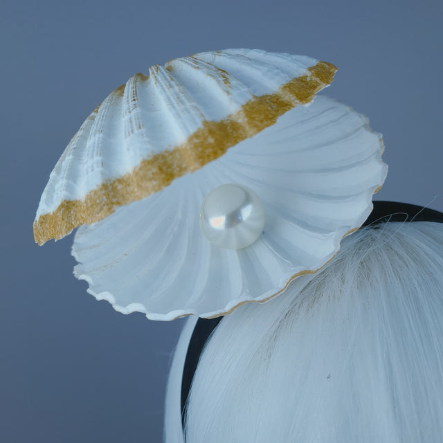 "Treasure" Oyster & Pearl Headband