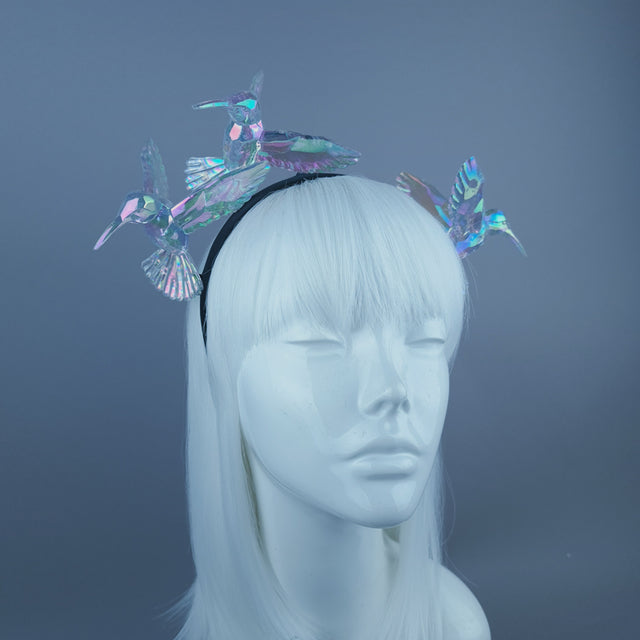 "Bellamy" Rainbow Hummingbirds Headband